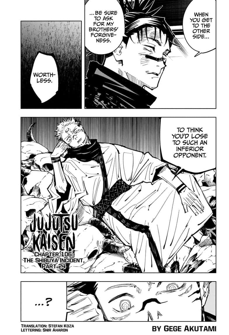 Jujutsu Kaisen Chapter 106 - Page 1