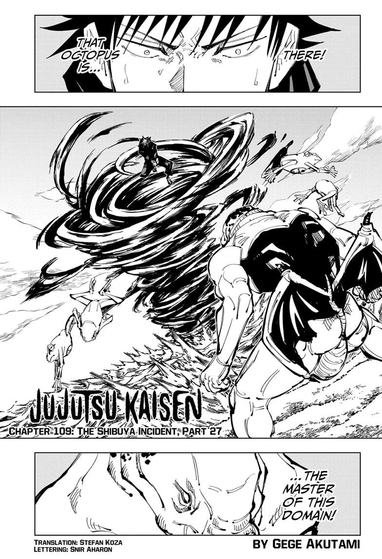Jujutsu Kaisen Chapter 109 - Page 1