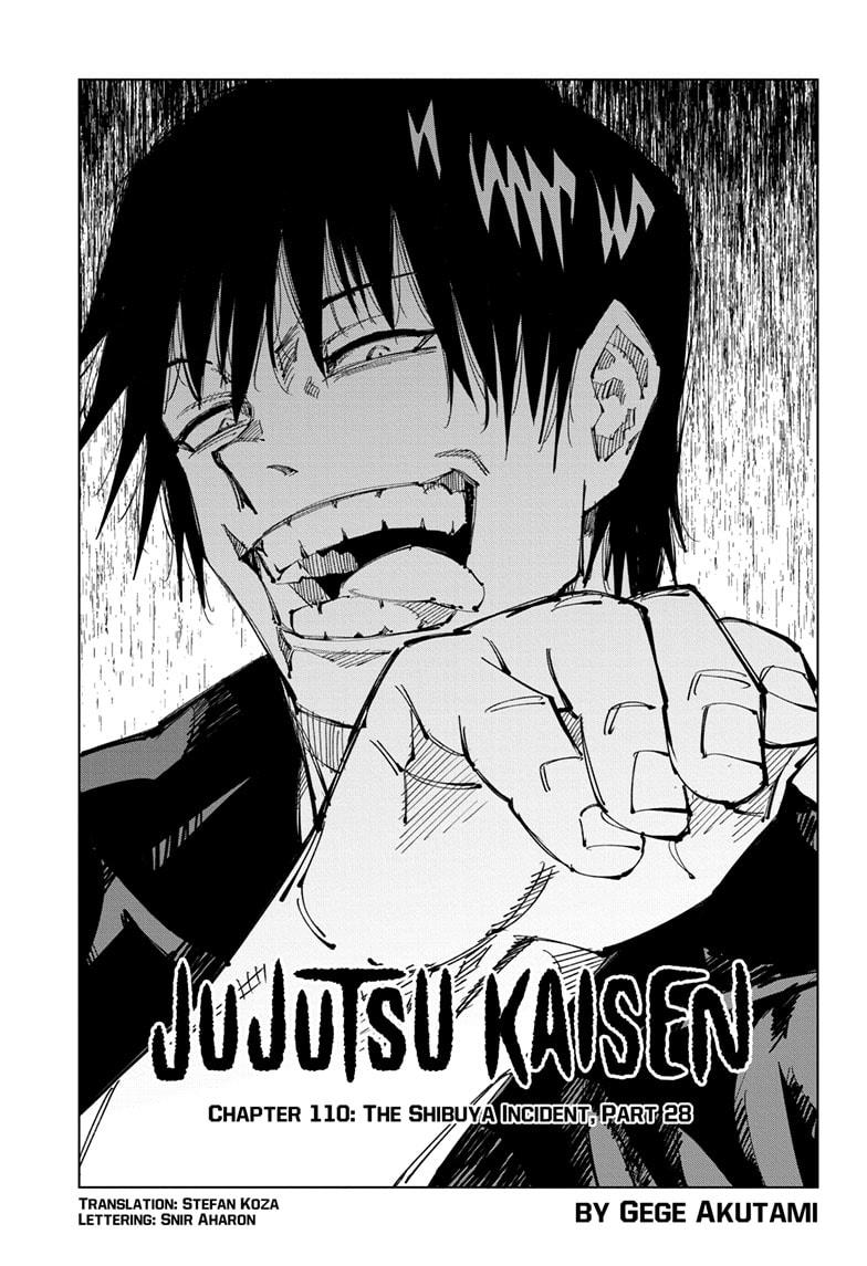 Jujutsu Kaisen Chapter 110 - Page 1