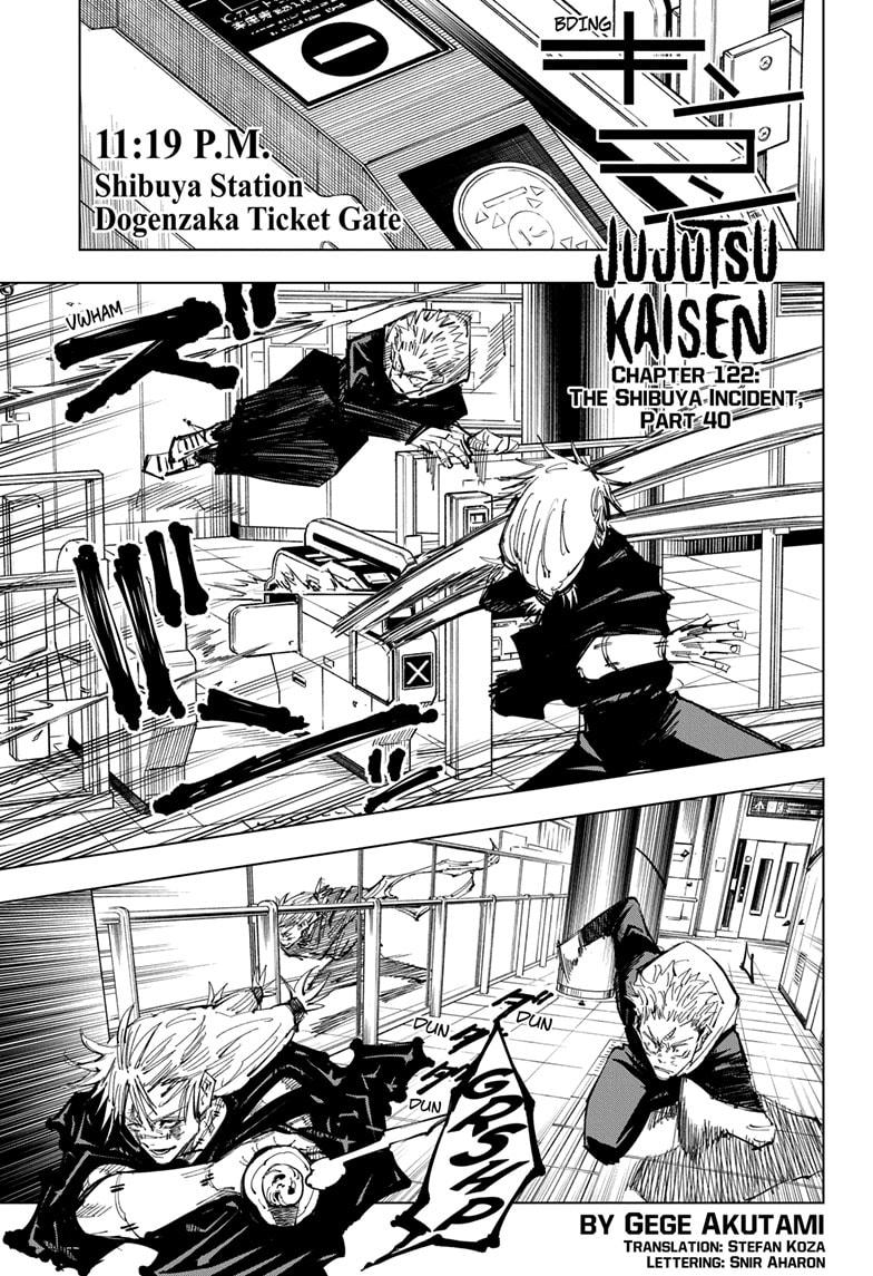 Jujutsu Kaisen Chapter 122 - Page 1