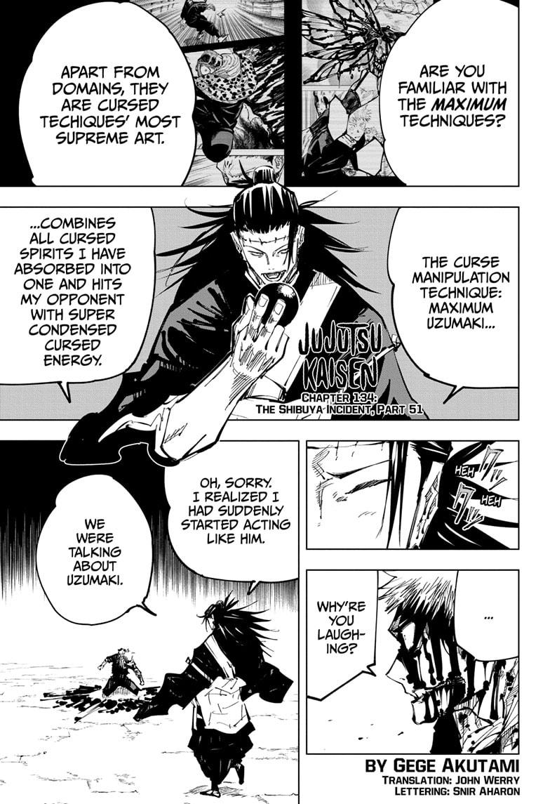 Jujutsu Kaisen Chapter 134 - Page 1