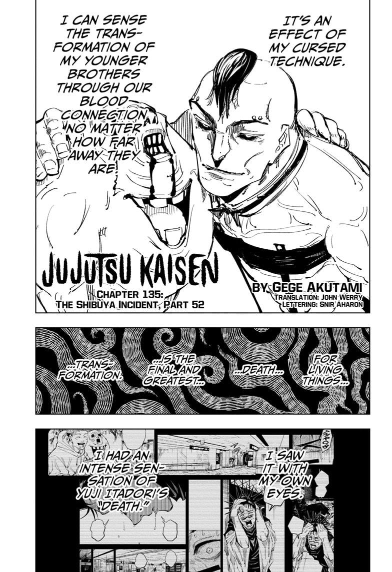 Jujutsu Kaisen Chapter 135 - Page 1