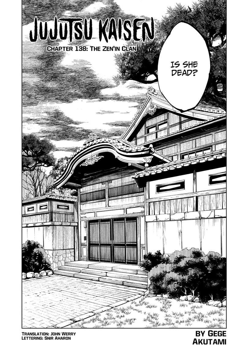 Jujutsu Kaisen Chapter 138 - Page 1