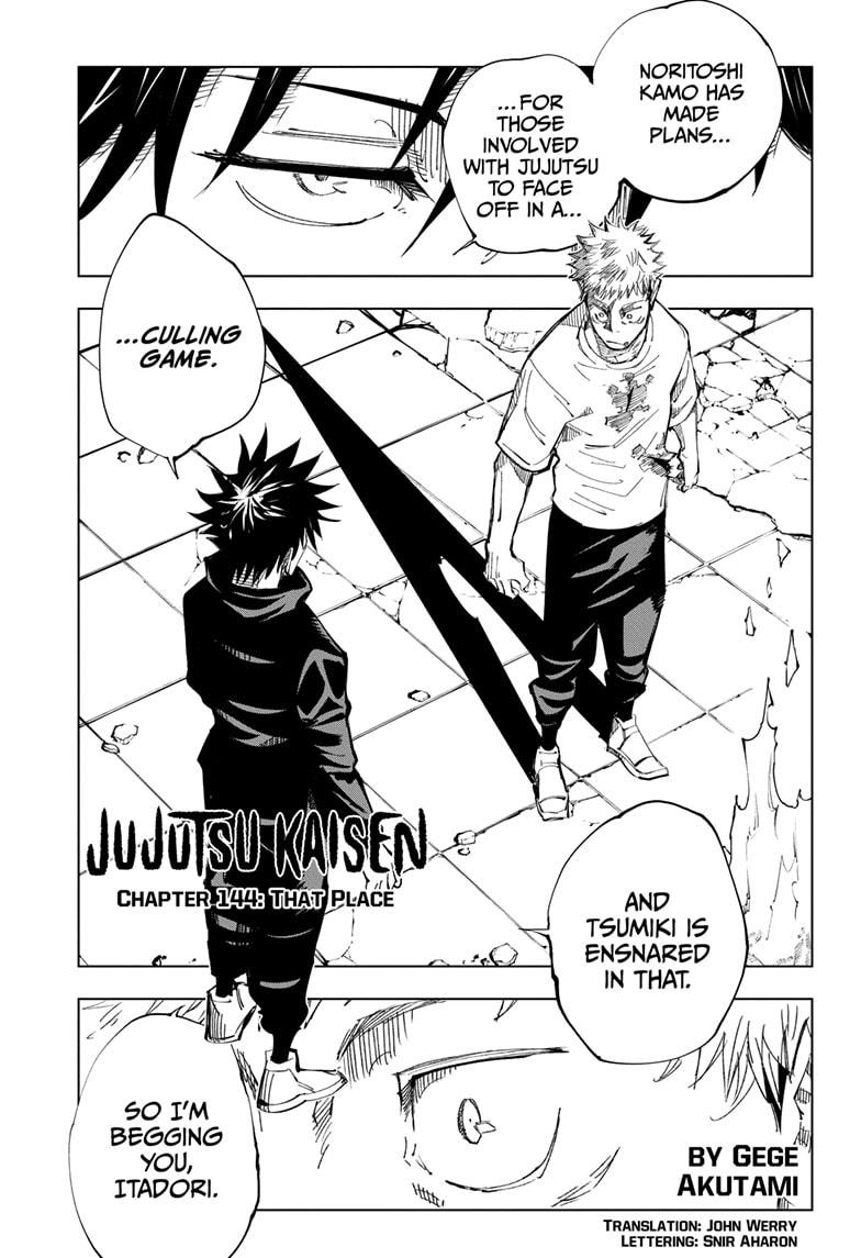 Jujutsu Kaisen Chapter 144 - Page 1