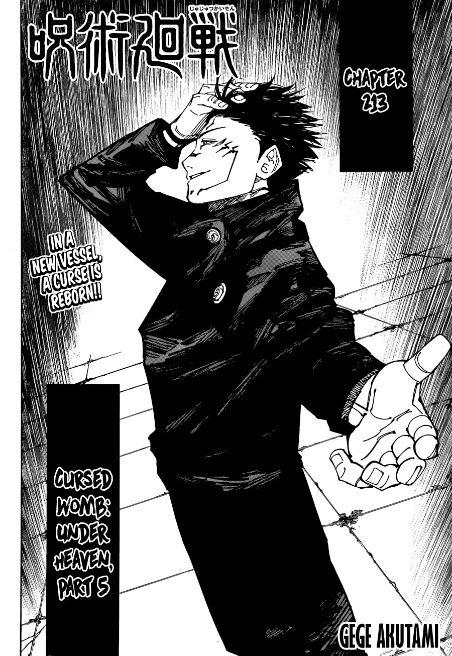 Jujutsu Kaisen Chapter 213 - Page 3