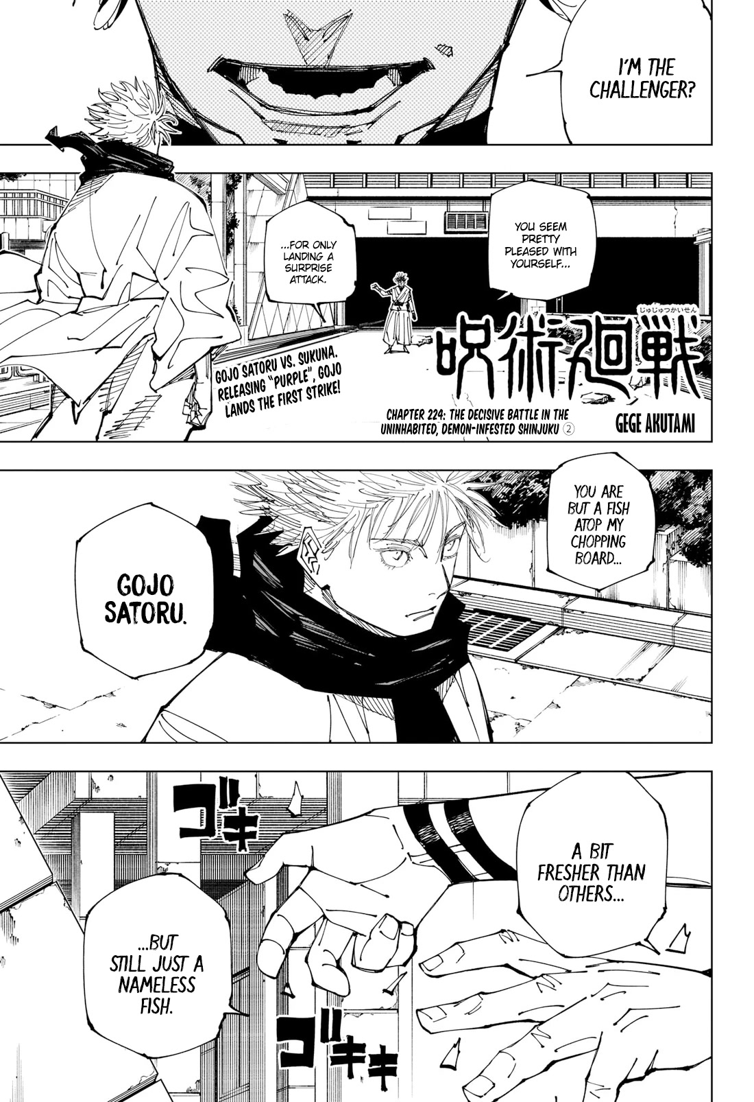 Jujutsu Kaisen Chapter 224 - Page 1