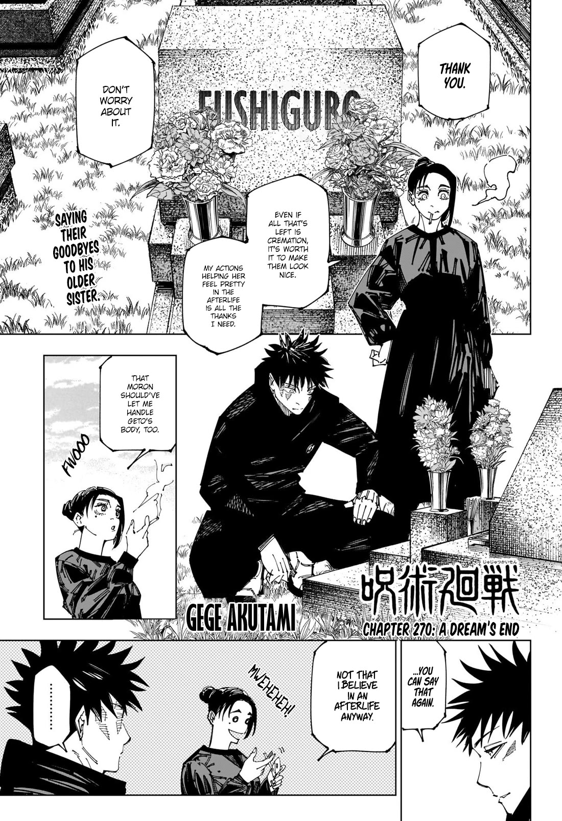 Jujutsu Kaisen Chapter 270 - Page 1