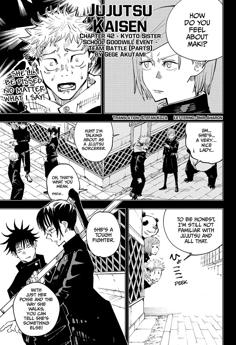 Jujutsu Kaisen Chapter 42 - Page 1