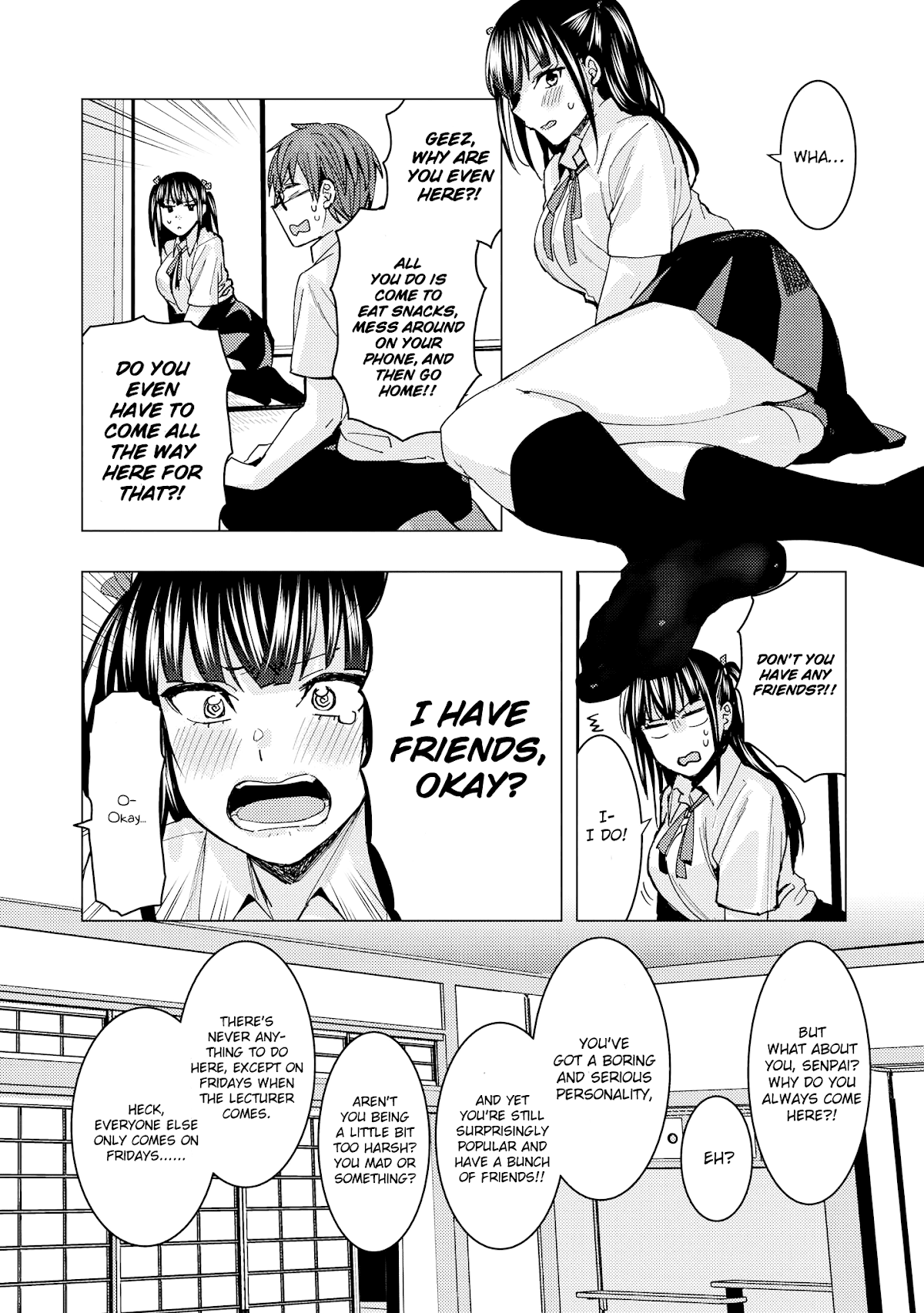 Just Flirting With a Cute, Annoying Kouhai Chapter 4 - Page 1