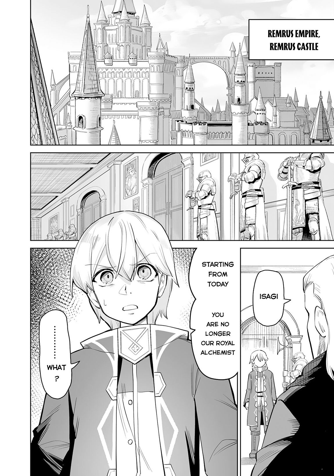 Kaikosareta Kyuutei Renkinjutsushi wa Henkyou de Dai Nouen wo Tsukuriageru – Sokoku wo Oidasareta kedo, Saikyou Ryouchi de Slow Life wo Ouka suru Chapter 1 - Page 5