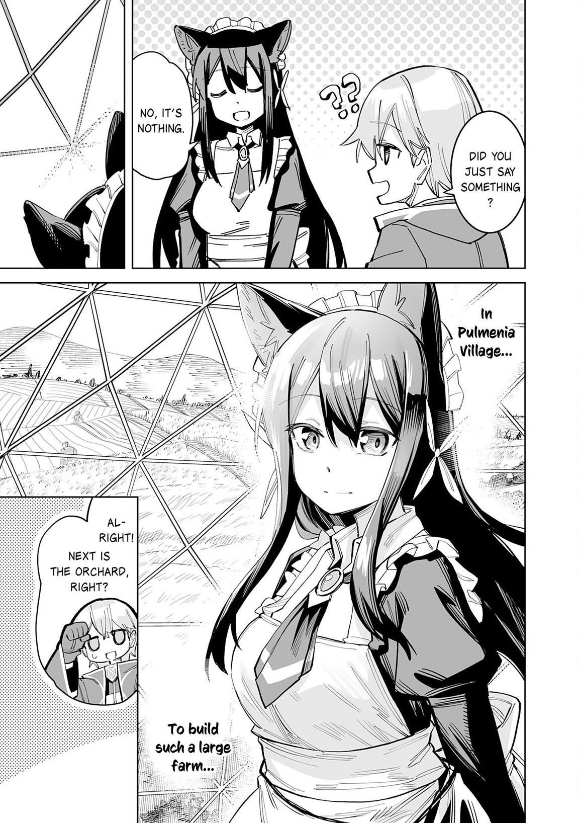 Kaikosareta Kyuutei Renkinjutsushi wa Henkyou de Dai Nouen wo Tsukuriageru – Sokoku wo Oidasareta kedo, Saikyou Ryouchi de Slow Life wo Ouka suru Chapter 10 - Page 12