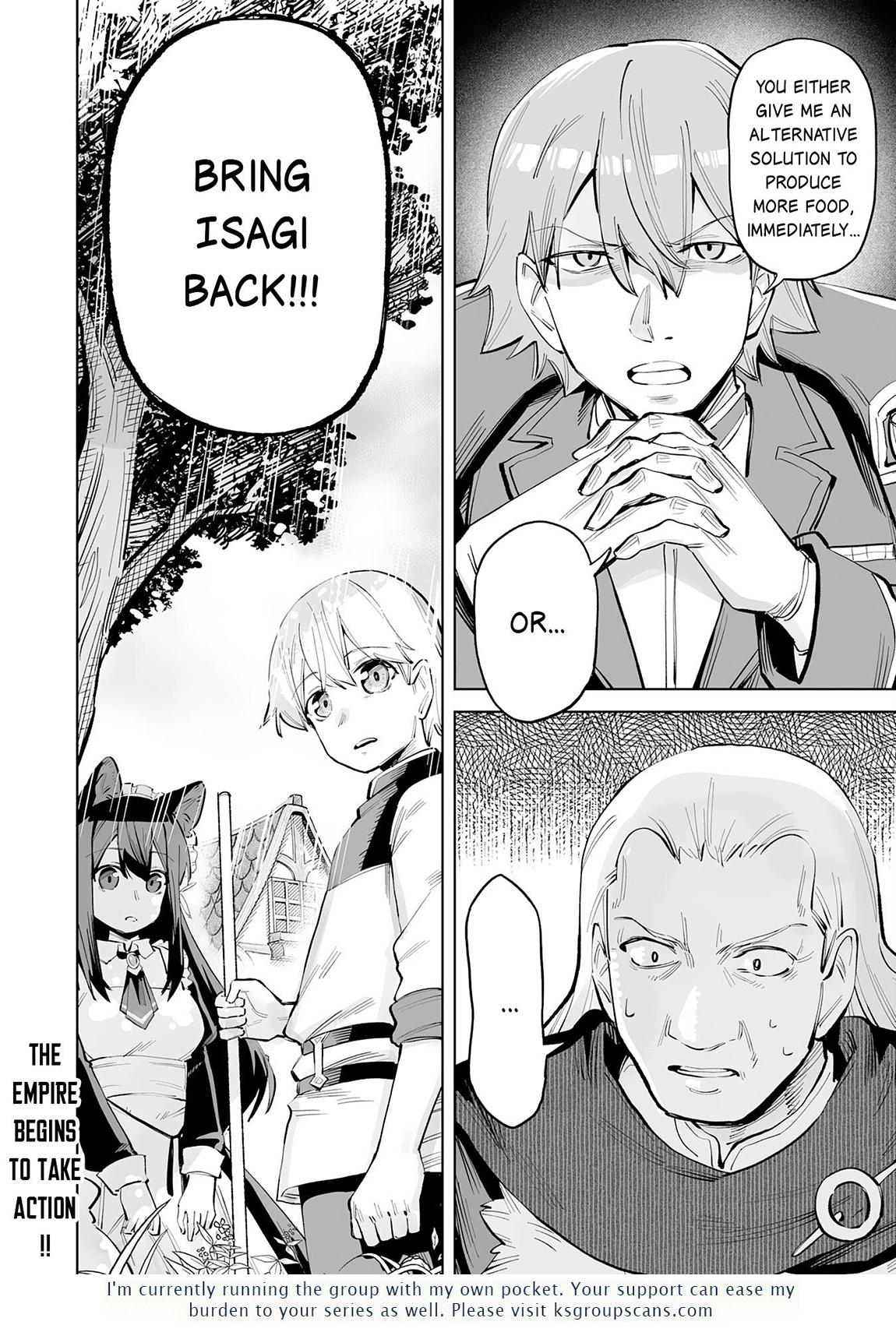 Kaikosareta Kyuutei Renkinjutsushi wa Henkyou de Dai Nouen wo Tsukuriageru – Sokoku wo Oidasareta kedo, Saikyou Ryouchi de Slow Life wo Ouka suru Chapter 4 - Page 39