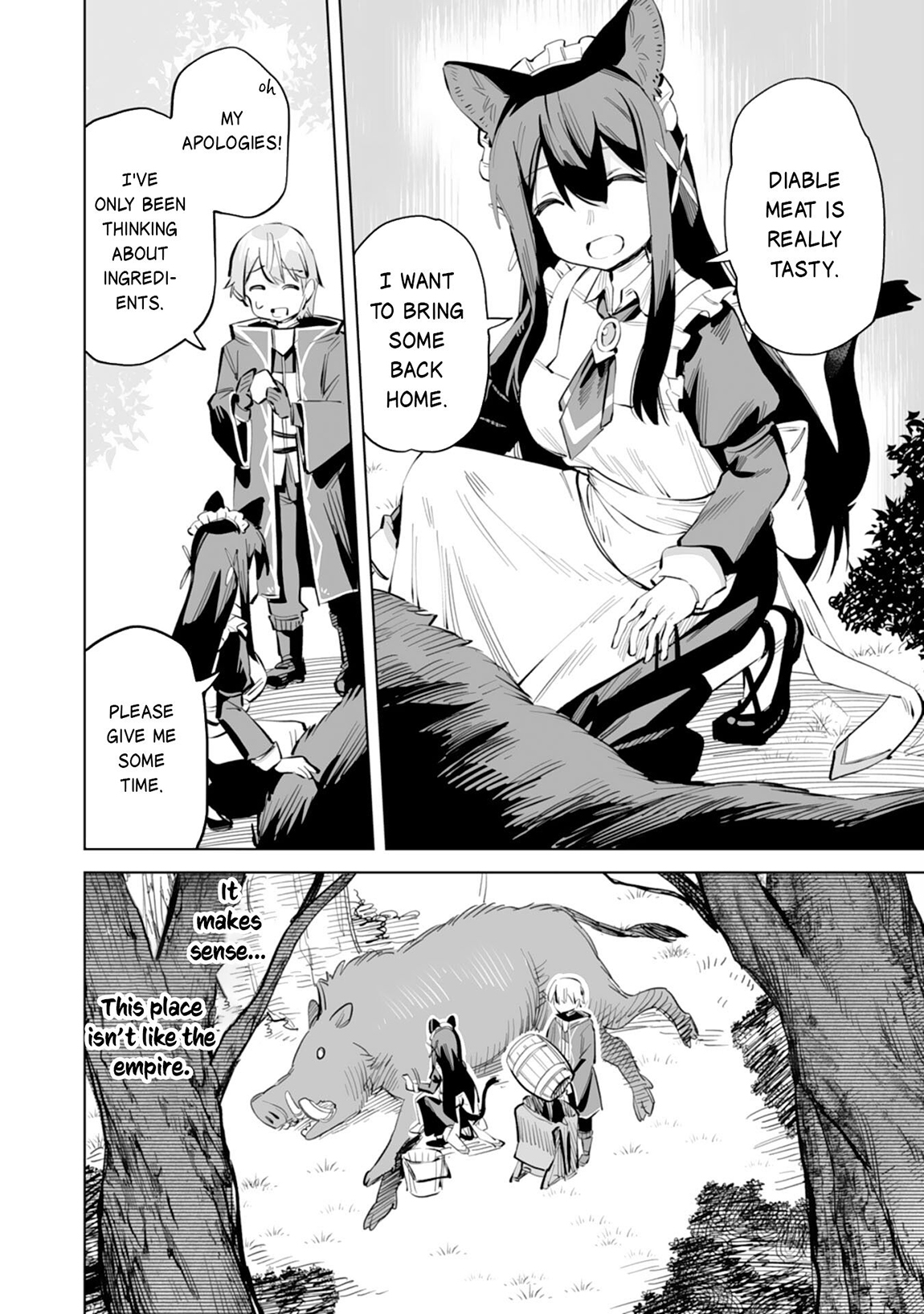 Kaikosareta Kyuutei Renkinjutsushi wa Henkyou de Dai Nouen wo Tsukuriageru – Sokoku wo Oidasareta kedo, Saikyou Ryouchi de Slow Life wo Ouka suru Chapter 5 - Page 31