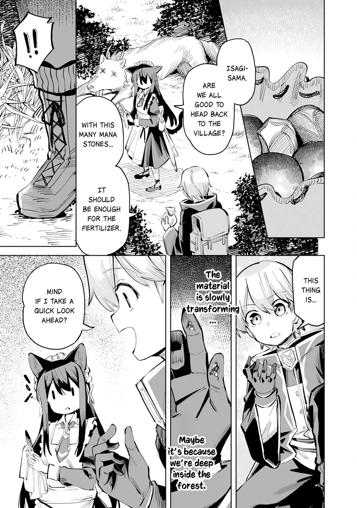 Kaikosareta Kyuutei Renkinjutsushi wa Henkyou de Dai Nouen wo Tsukuriageru – Sokoku wo Oidasareta kedo, Saikyou Ryouchi de Slow Life wo Ouka suru Chapter 5 - Page 34