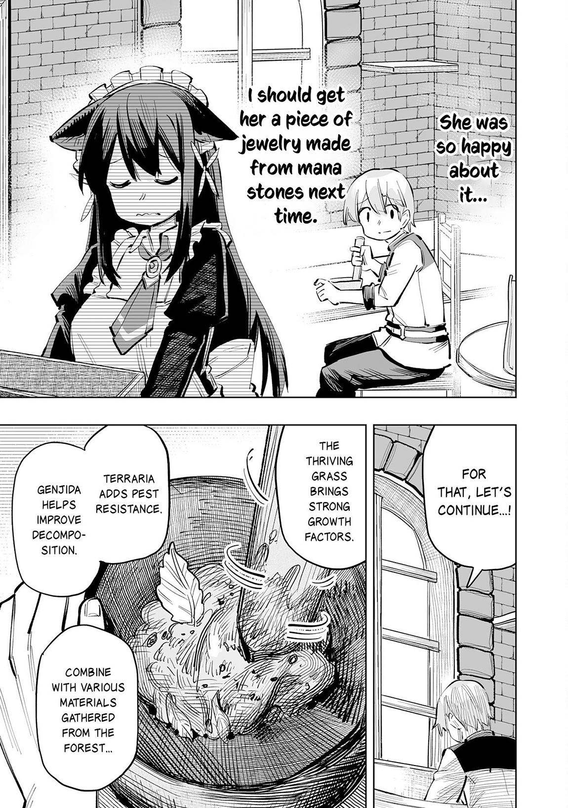 Kaikosareta Kyuutei Renkinjutsushi wa Henkyou de Dai Nouen wo Tsukuriageru – Sokoku wo Oidasareta kedo, Saikyou Ryouchi de Slow Life wo Ouka suru Chapter 7 - Page 12