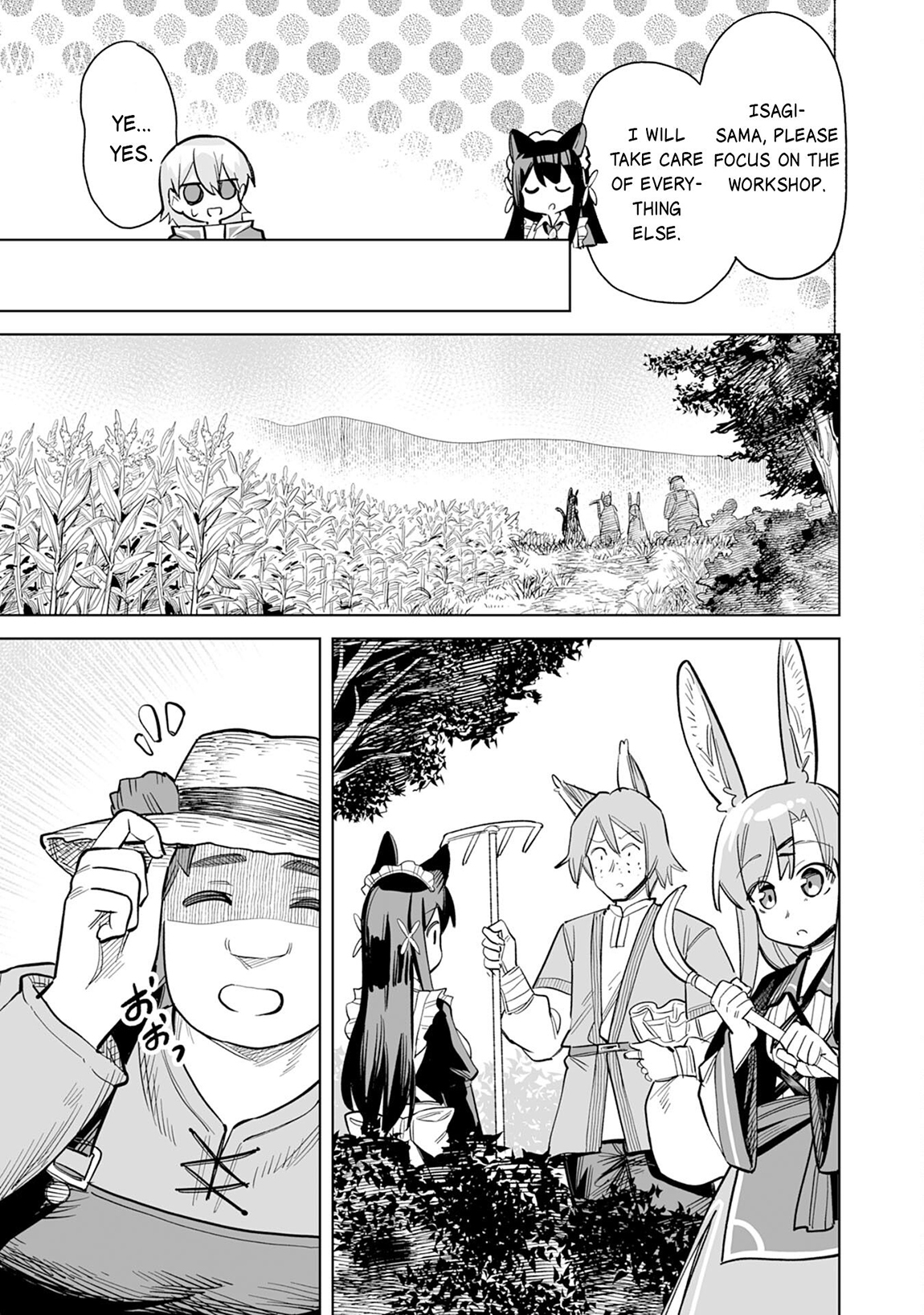 Kaikosareta Kyuutei Renkinjutsushi wa Henkyou de Dai Nouen wo Tsukuriageru – Sokoku wo Oidasareta kedo, Saikyou Ryouchi de Slow Life wo Ouka suru Chapter 9 - Page 14