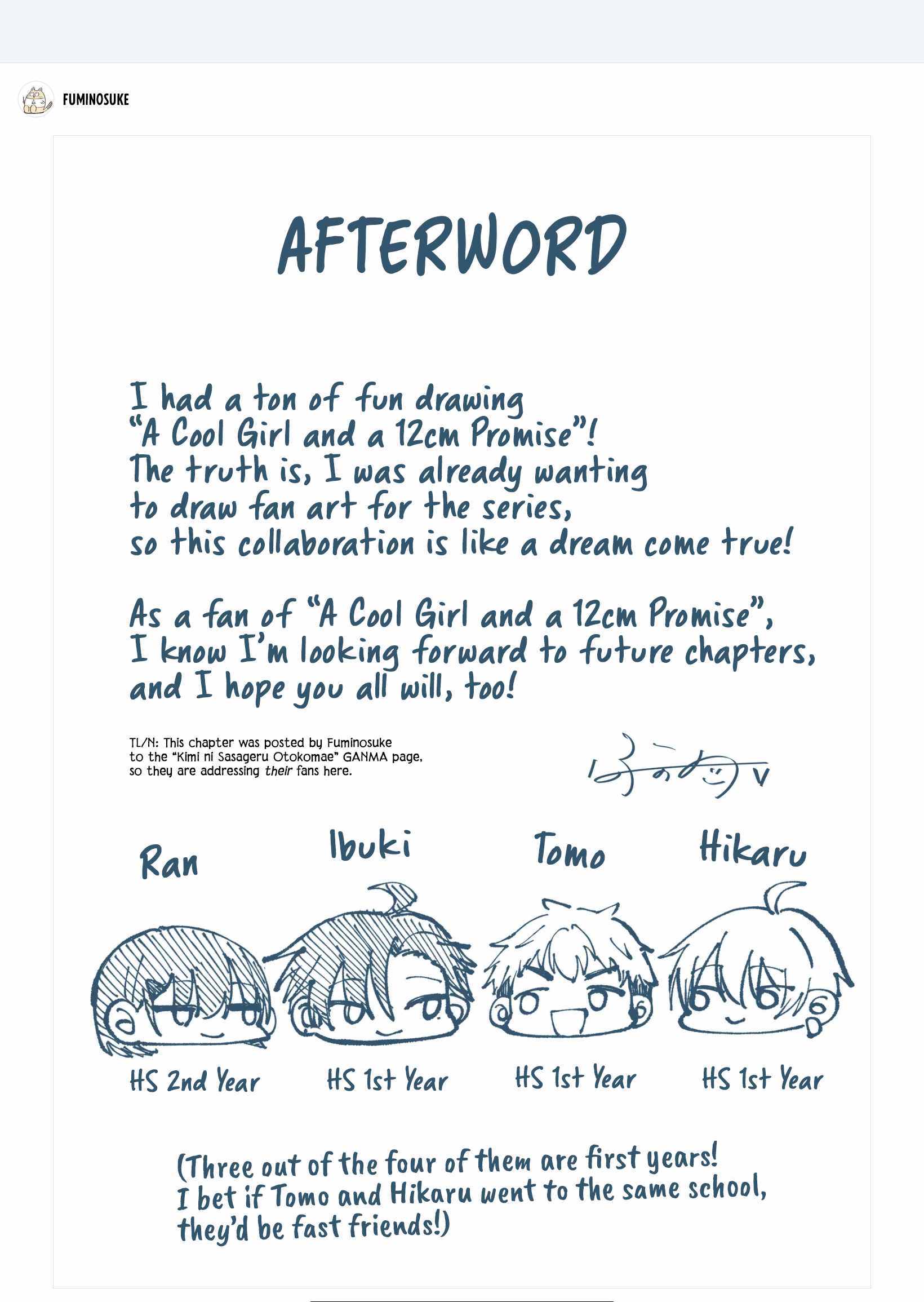 Kakkoii Onnanoko to 12-centi no Yakusoku Chapter 20.6 - Page 6