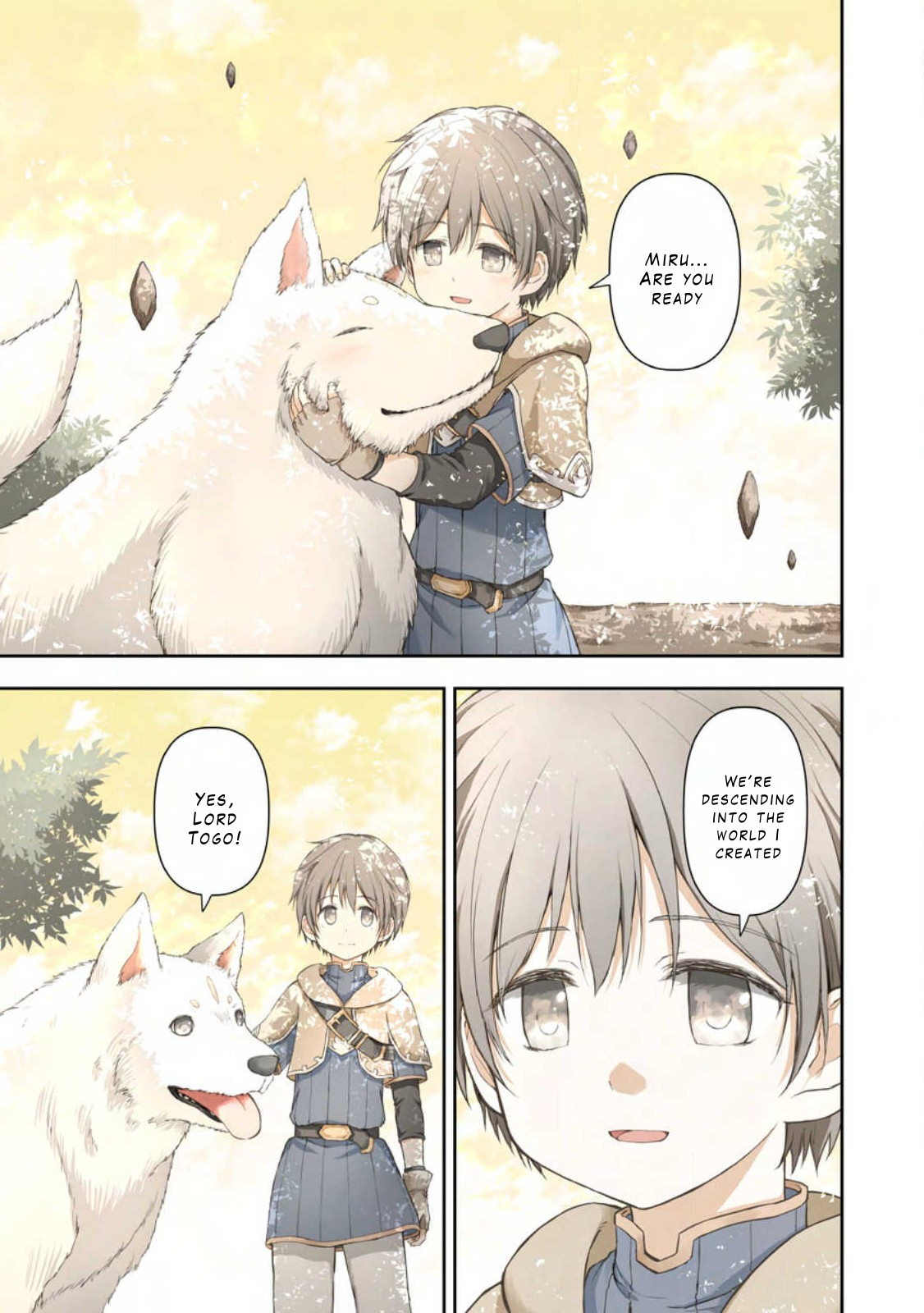 Kami ni Tensei Shita Shounen ga Mofumofu to Isekai wo Tabishimasu Chapter 1 - Page 0