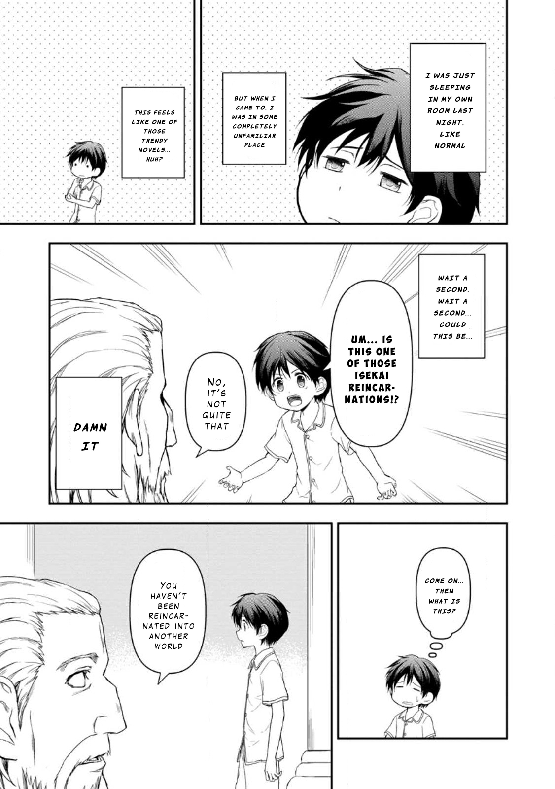 Kami ni Tensei Shita Shounen ga Mofumofu to Isekai wo Tabishimasu Chapter 1 - Page 9
