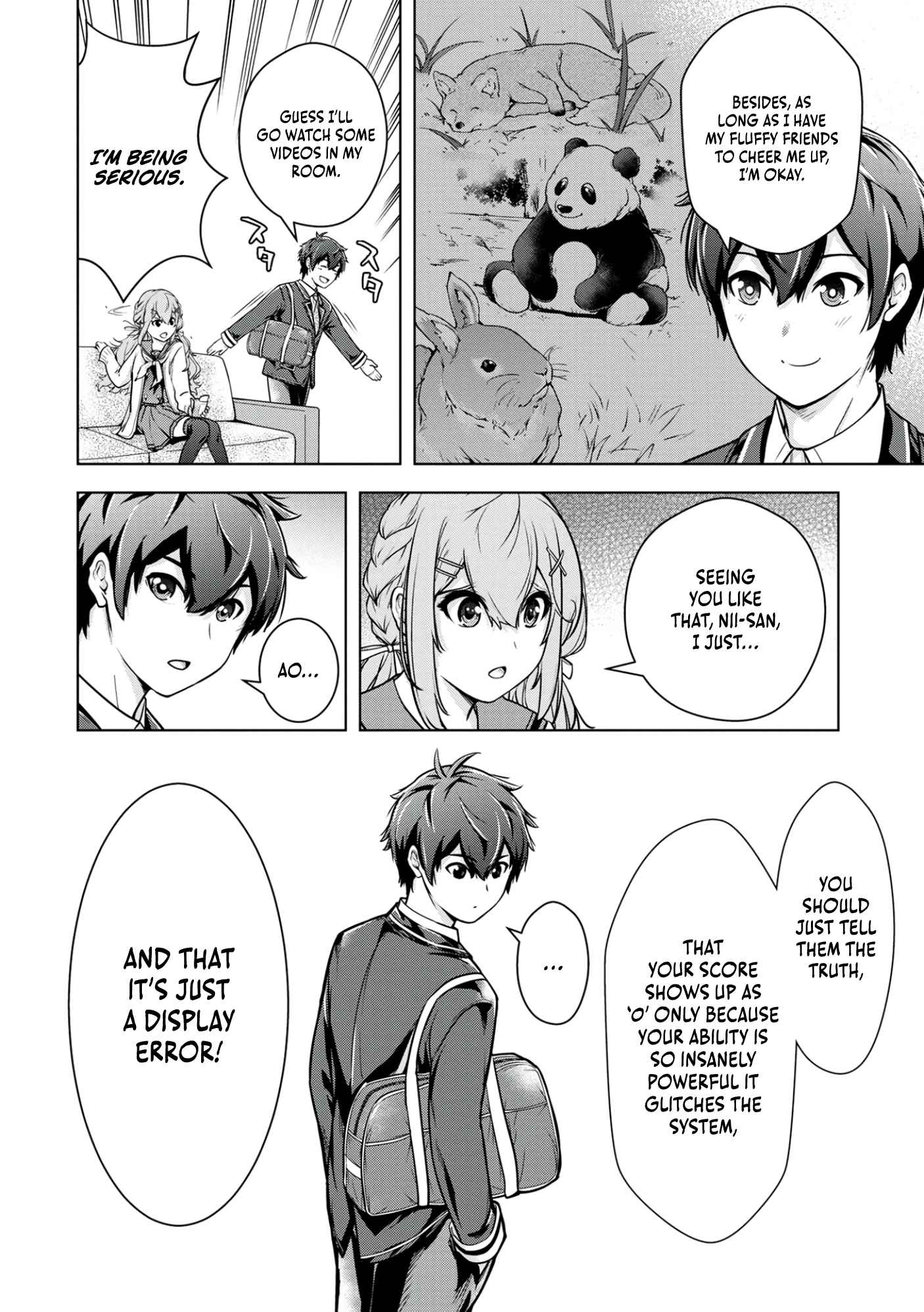 Kamigami no Kennou wo Ayatsurishi Mono ~Nouryoku Suuchi “0” de Sagesumareteiru Ore da ga, Jitsu wa Sekai Saikyou no Ikkaku~ Chapter 1 - Page 14