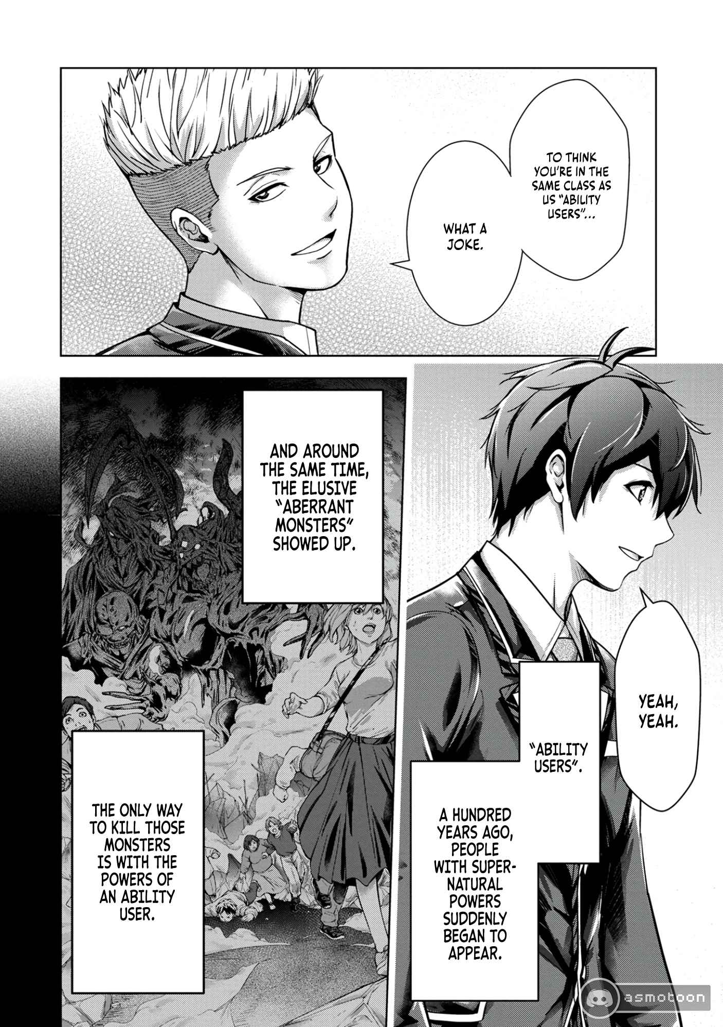 Kamigami no Kennou wo Ayatsurishi Mono ~Nouryoku Suuchi “0” de Sagesumareteiru Ore da ga, Jitsu wa Sekai Saikyou no Ikkaku~ Chapter 1 - Page 8
