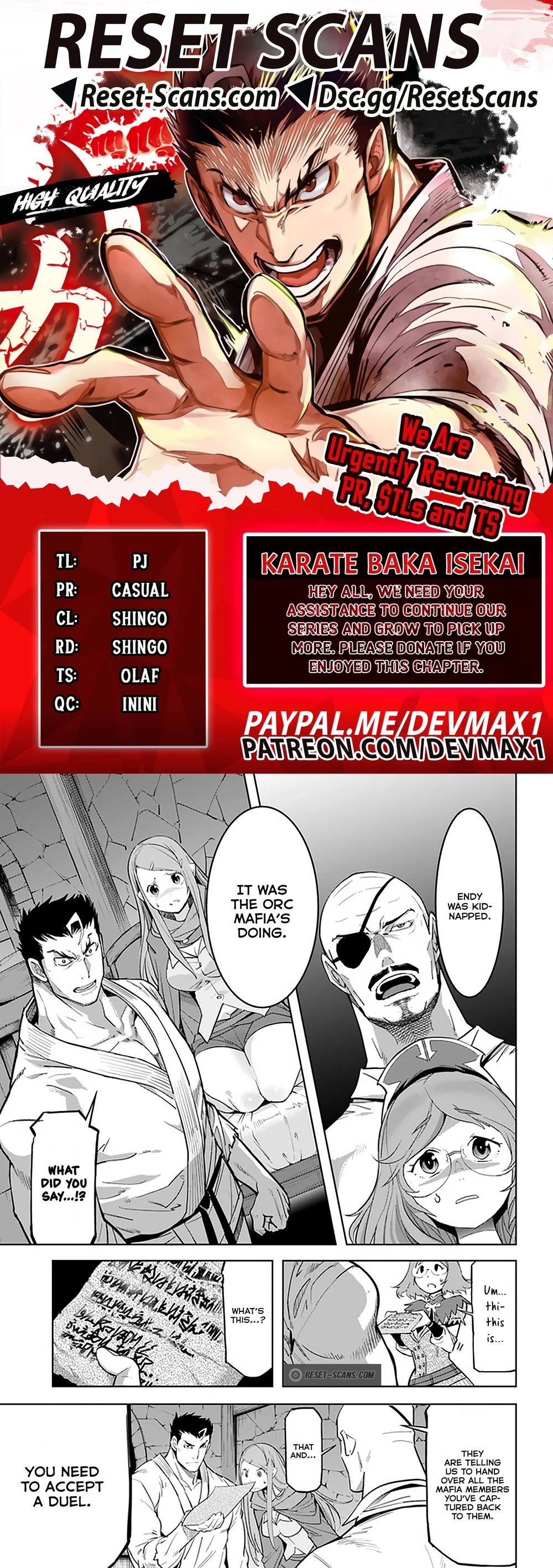 Karate Baka in Different World Chapter 18.1 - Page 1