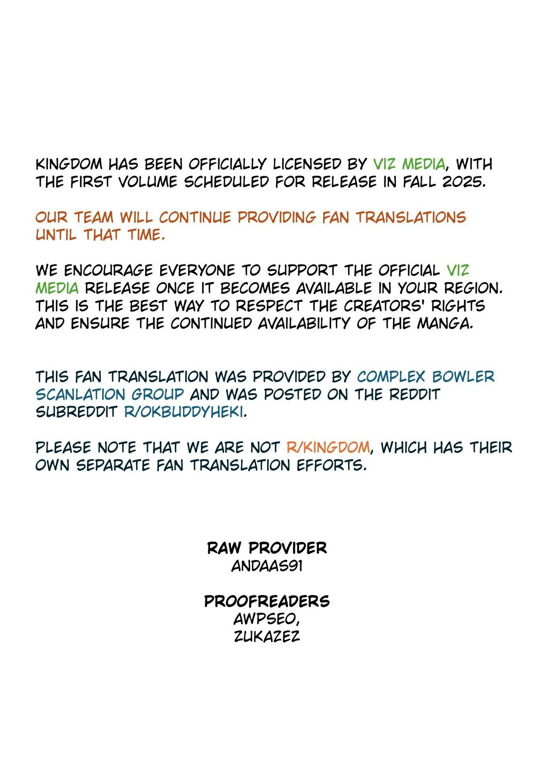 Kingdom Chapter 839 - Page 1
