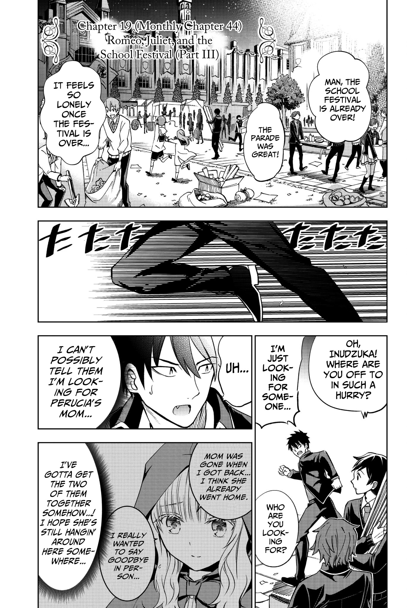Kishuku Gakkou no Juliet Chapter 44 - Page 1