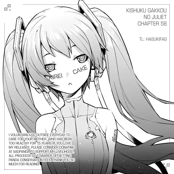 Kishuku Gakkou no Juliet Chapter 58 - Page 2