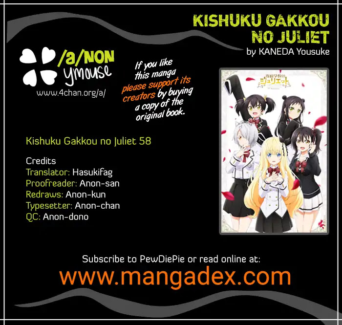 Kishuku Gakkou no Juliet Chapter 63 - Page 2