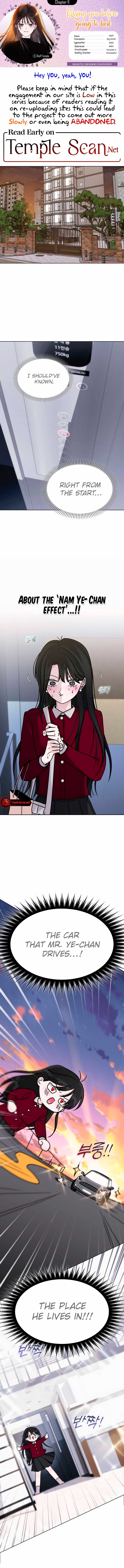 Kissing You Before Going to Bed Chapter 11 - Page 1