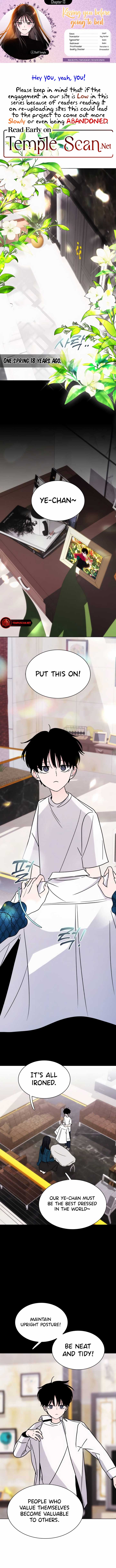 Kissing You Before Going to Bed Chapter 13 - Page 1