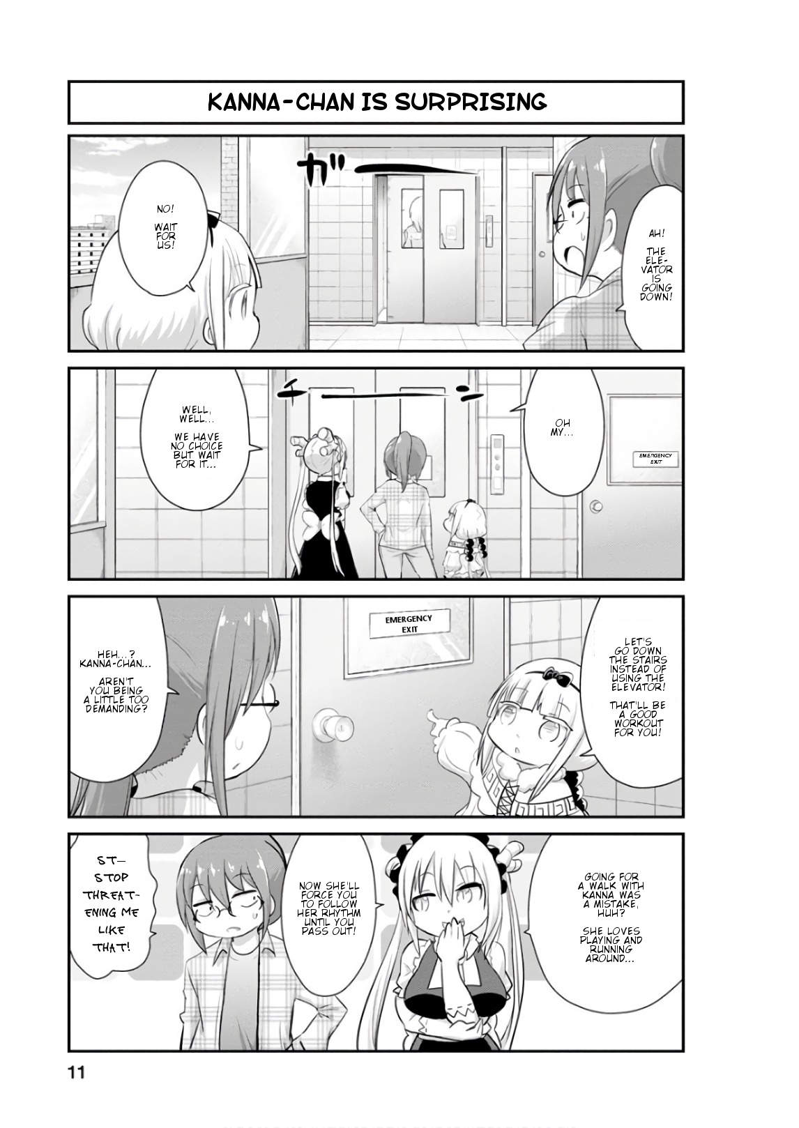 Kobayashi-san Chi no Maid Dragon: Kanna no Nichijou Chapter 51 - Page 11