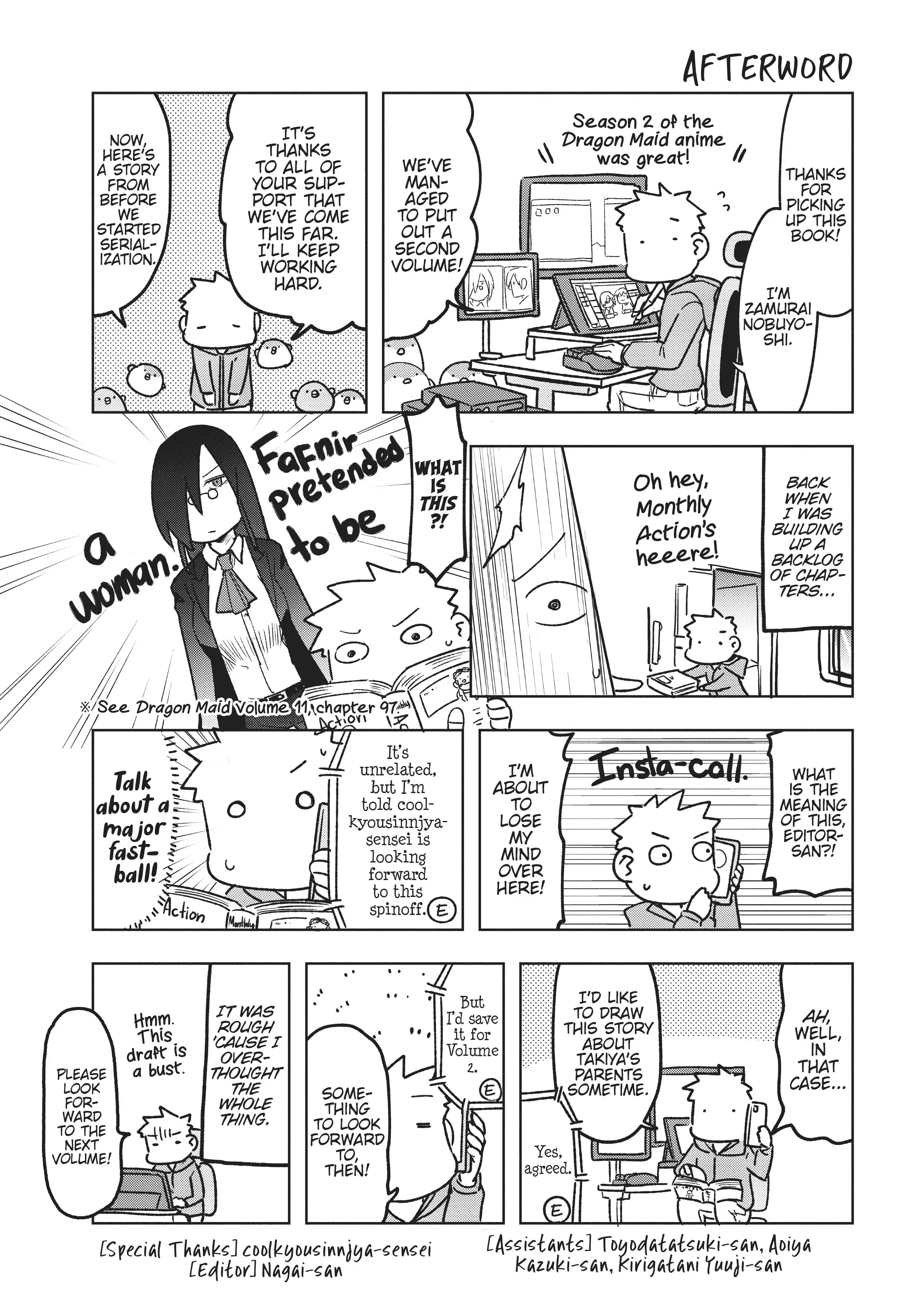 Kobayashi-san Chi no Maid Dragon: Okomorigurashi no Fafnir Chapter 20.5 - Page 1