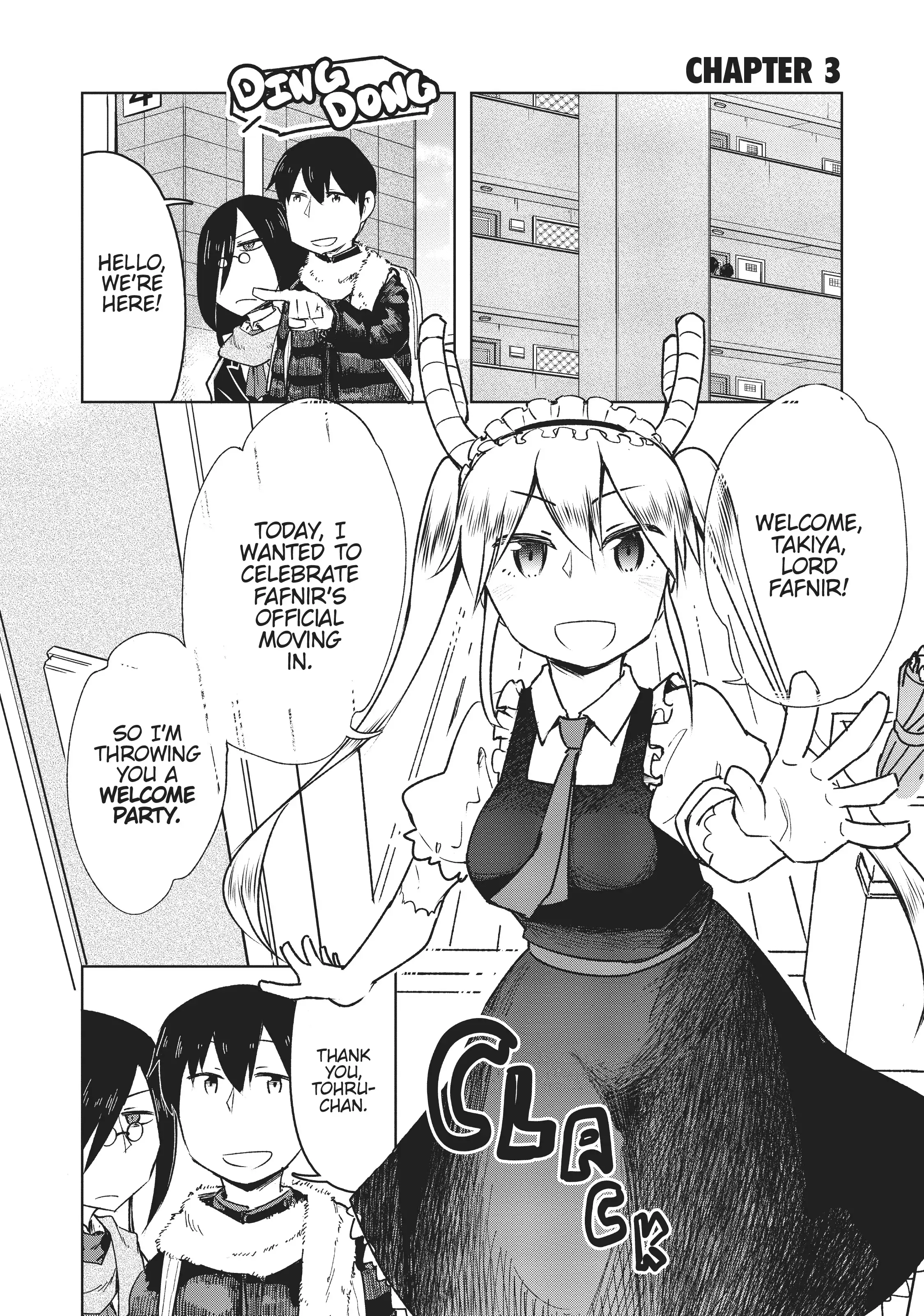 Kobayashi-san Chi no Maid Dragon: Okomorigurashi no Fafnir Chapter 3 - Page 1