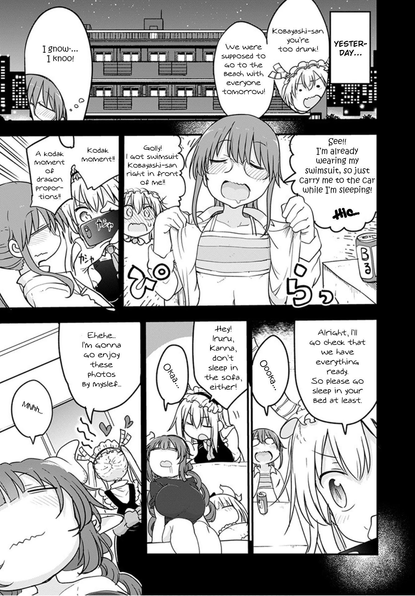 Kobayashi-san Chi no Maid Dragon Chapter 100 - Page 3