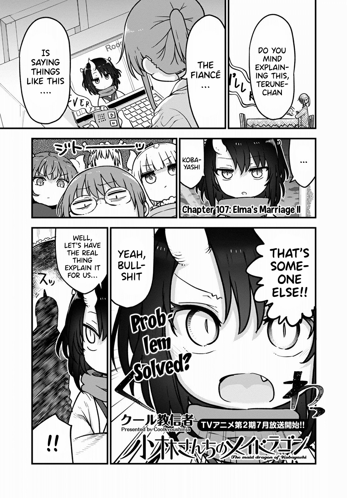 Kobayashi-san Chi no Maid Dragon Chapter 107 - Page 2
