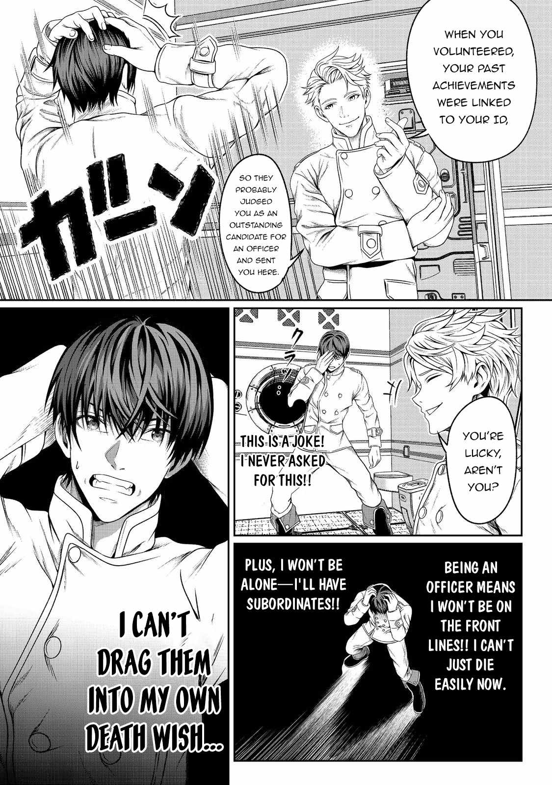 Koko wa Makasete Sakini Ike! wo shitai Shinitagari no Nozomanu Uchuu Gekokujou Chapter 1 - Page 30