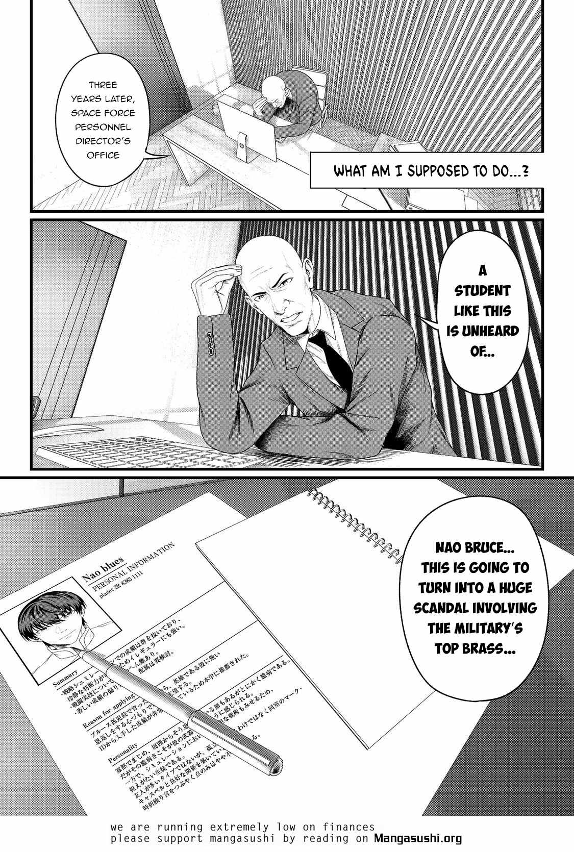 Koko wa Makasete Sakini Ike! wo shitai Shinitagari no Nozomanu Uchuu Gekokujou Chapter 1 - Page 47