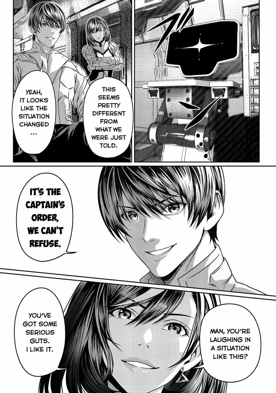 Koko wa Makasete Sakini Ike! wo shitai Shinitagari no Nozomanu Uchuu Gekokujou Chapter 3 - Page 32