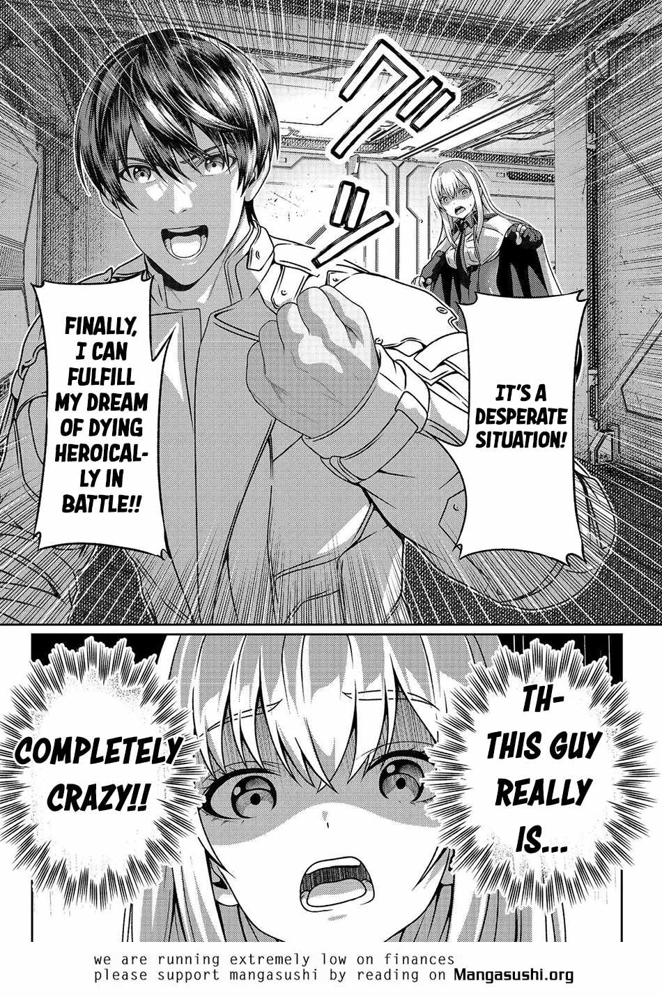 Koko wa Makasete Sakini Ike! wo shitai Shinitagari no Nozomanu Uchuu Gekokujou Chapter 3 - Page 36