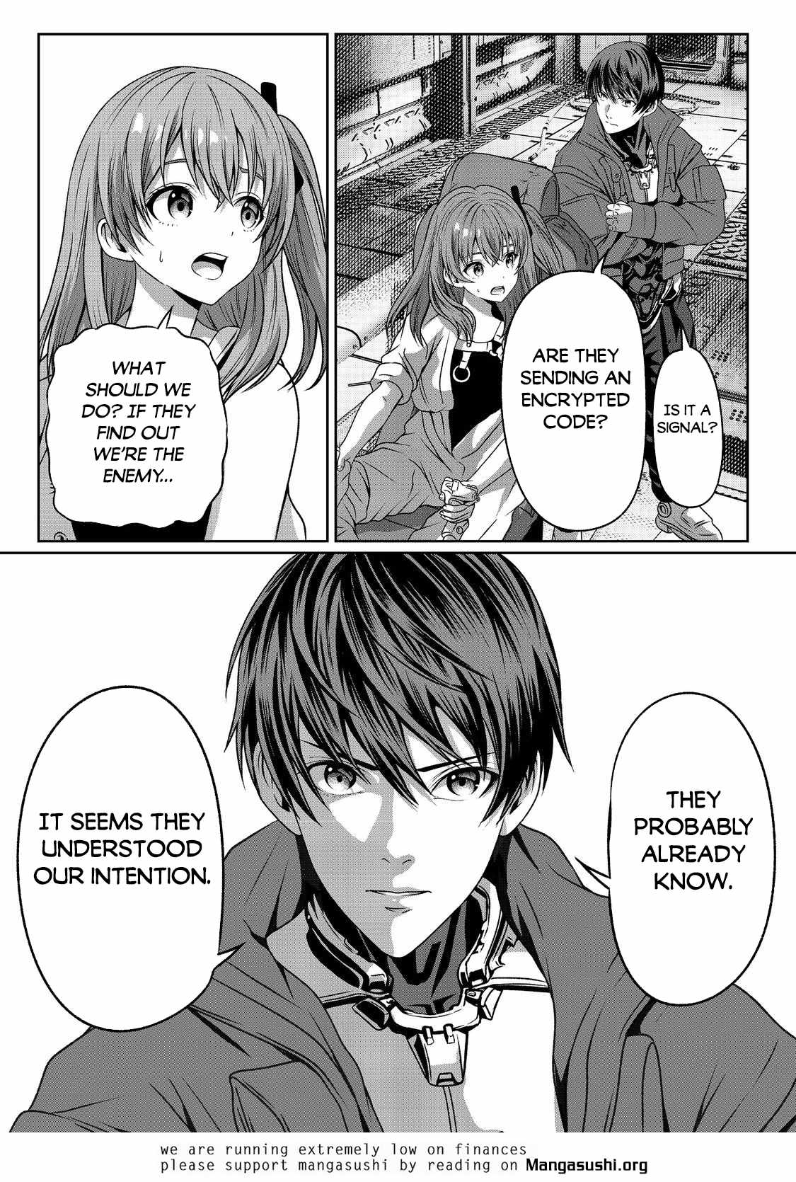 Koko wa Makasete Sakini Ike! wo shitai Shinitagari no Nozomanu Uchuu Gekokujou Chapter 4 - Page 38