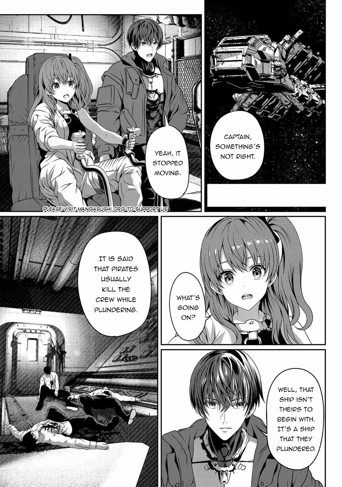 Koko wa Makasete Sakini Ike! wo shitai Shinitagari no Nozomanu Uchuu Gekokujou Chapter 5 - Page 13