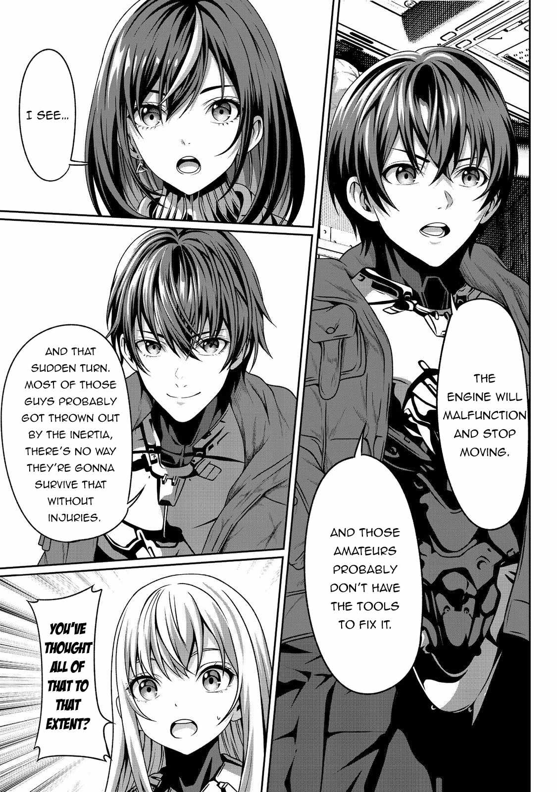 Koko wa Makasete Sakini Ike! wo shitai Shinitagari no Nozomanu Uchuu Gekokujou Chapter 5 - Page 15