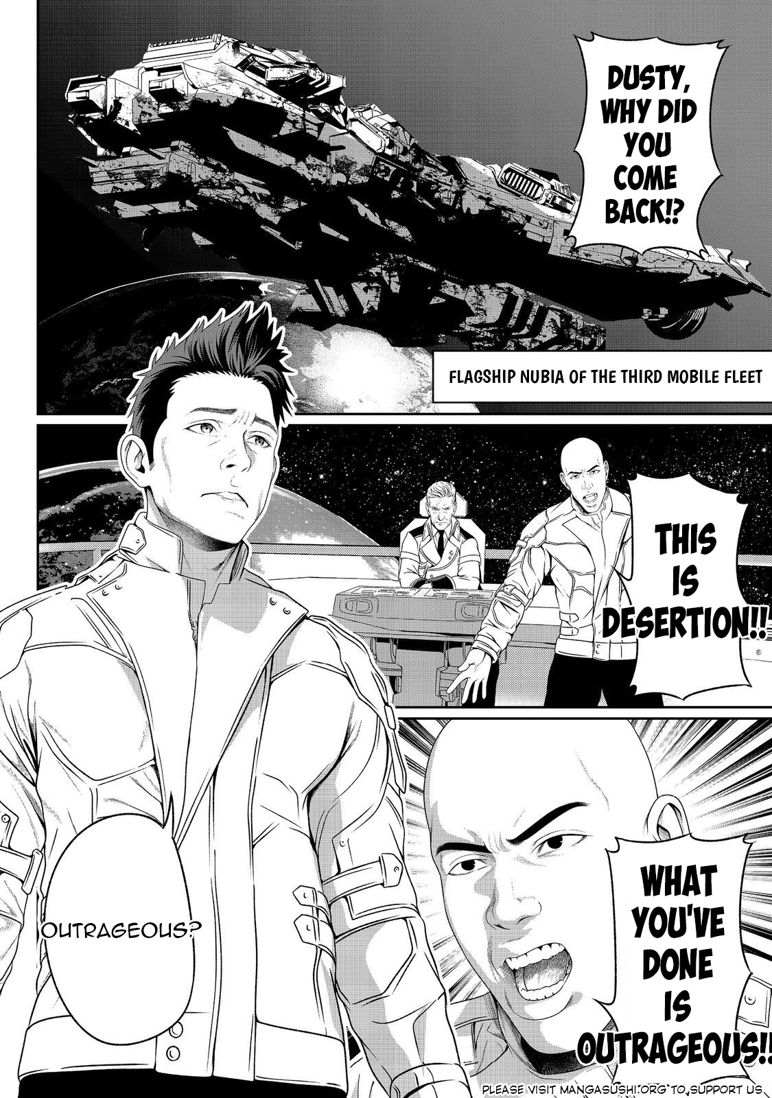 Koko wa Makasete Sakini Ike! wo shitai Shinitagari no Nozomanu Uchuu Gekokujou Chapter 6 - Page 2