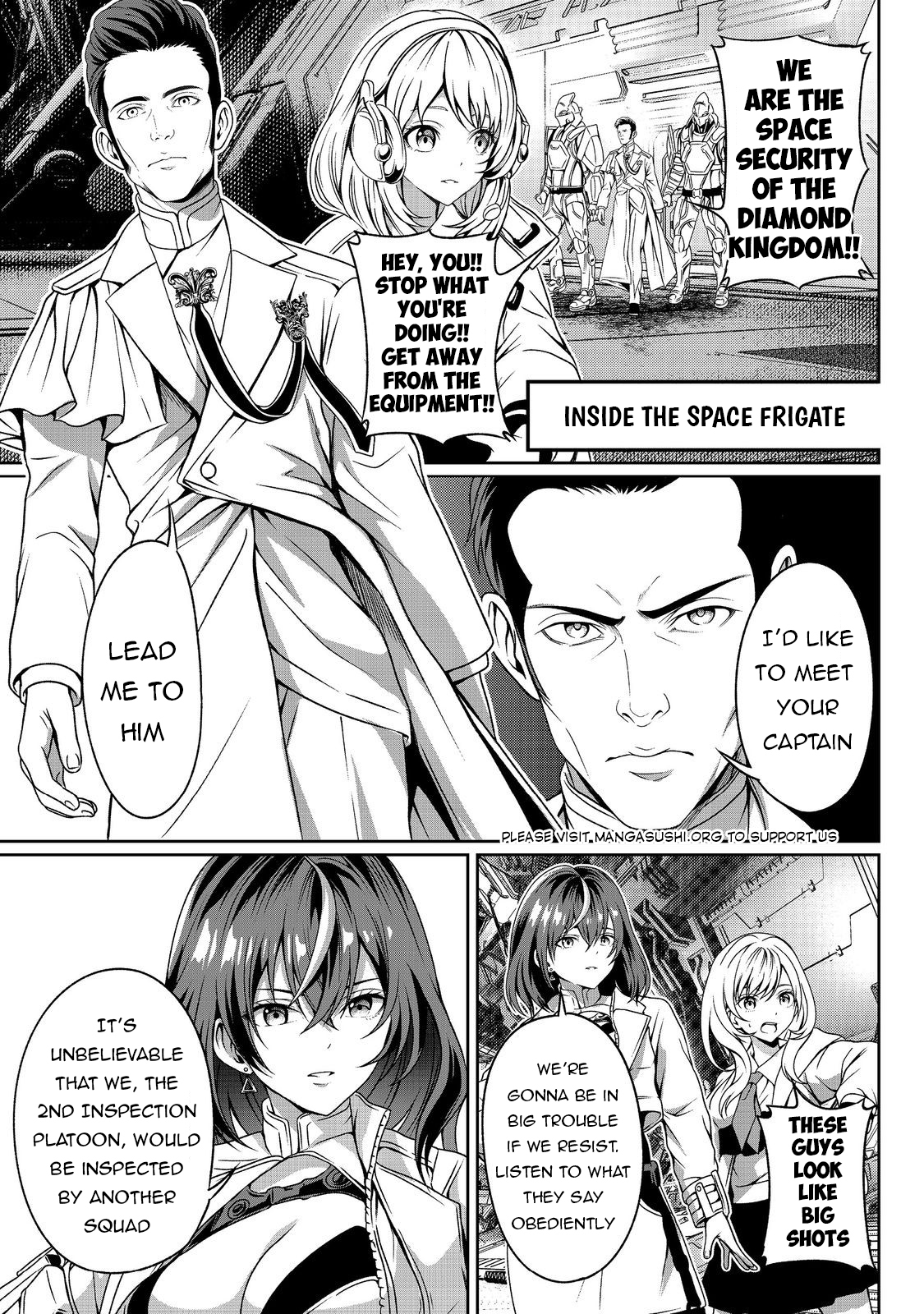 Koko wa Makasete Sakini Ike! wo shitai Shinitagari no Nozomanu Uchuu Gekokujou Chapter 6 - Page 11