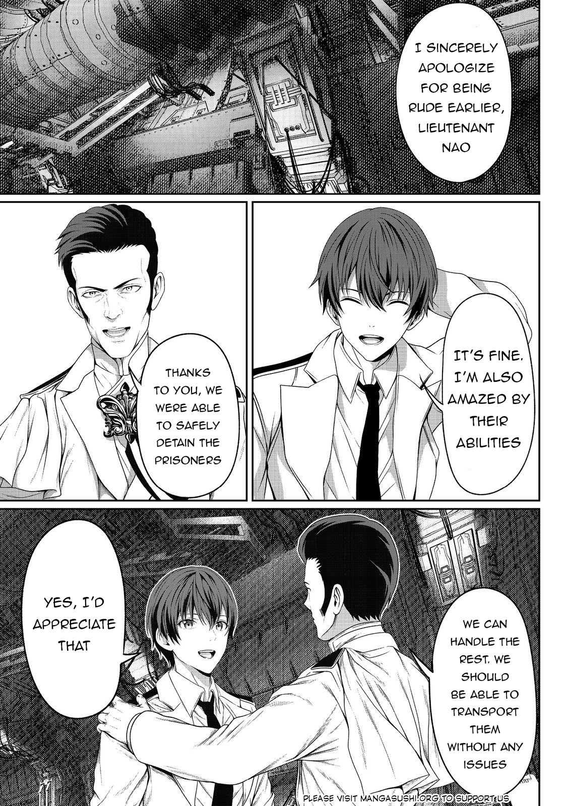 Koko wa Makasete Sakini Ike! wo shitai Shinitagari no Nozomanu Uchuu Gekokujou Chapter 6 - Page 32