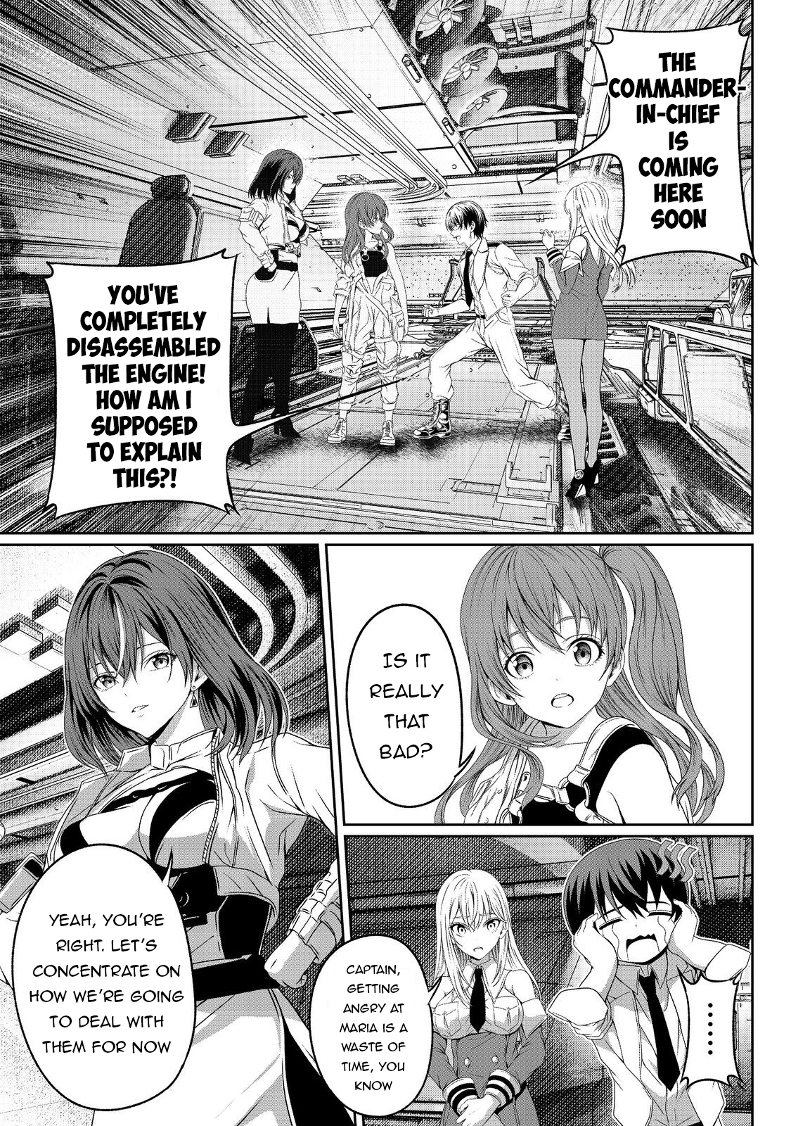 Koko wa Makasete Sakini Ike! wo shitai Shinitagari no Nozomanu Uchuu Gekokujou Chapter 6 - Page 38