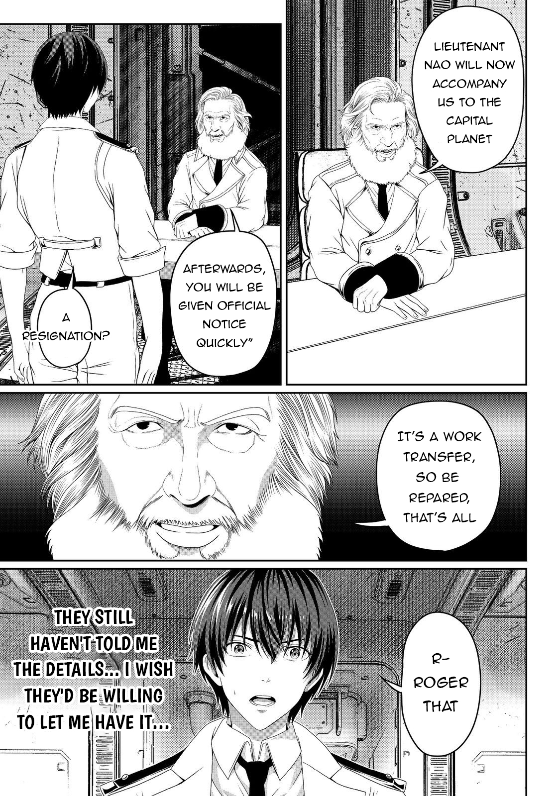 Koko wa Makasete Sakini Ike! wo shitai Shinitagari no Nozomanu Uchuu Gekokujou Chapter 7 - Page 14