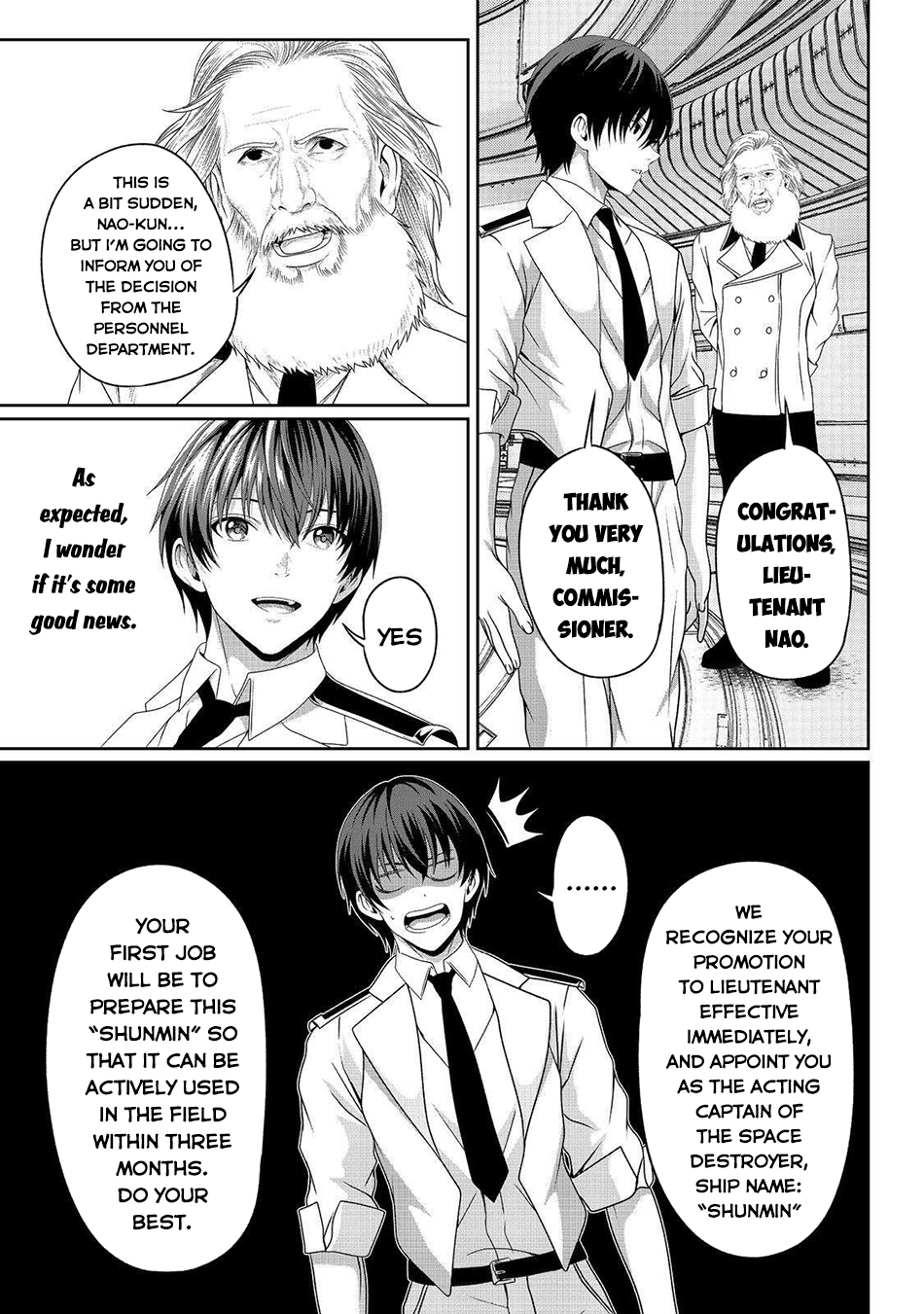 Koko wa Makasete Sakini Ike! wo shitai Shinitagari no Nozomanu Uchuu Gekokujou Chapter 8 - Page 36